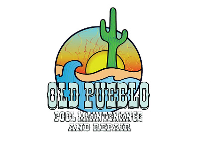 Old Pueblo Logo cactus creative design graphic design logo logodesign southwestern vectorart