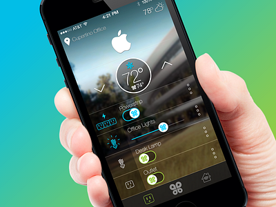 Think Nest For the Enterprise - Daily UX #002 002 agilitee app challenge daily mobile nest stevestreet thermostat ui ux