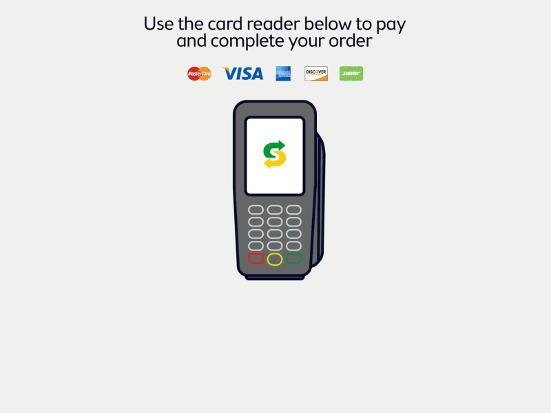 Credit Card Swipe card credit flat food kiosk mobile restaurant ux wallet