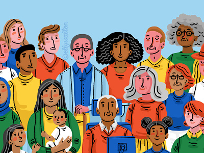 Diverse people website illustration diverse diversity illustration people people illustration website