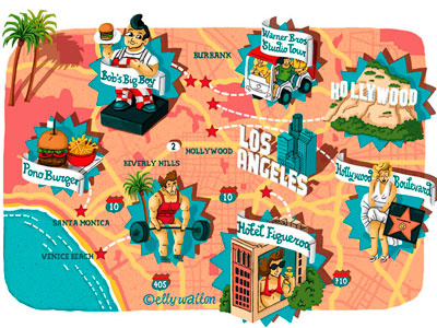Illustrated Map of LA
