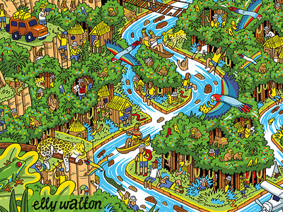 Nestle: Find Koko Competition competition detailed fun illustration puzzle quirky wheres wally