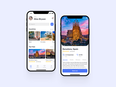 Travel Service Mobile App app booking concept interface ios mobile mobile app mobile app design mobile design tourism app tours travel travel app travel mobile app travel service traveling trips ui uiux ux