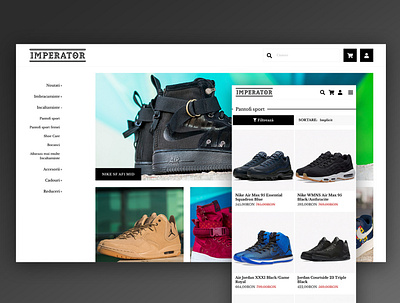 Shoes Online Store Design design frontend development ui uiux ux web design