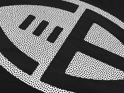Chicago Bears (C + B + Football) beardown bears blackandwhite cb chi chicago chicagobears dabears dots football leather lettering logo mark monogram negativespace nfl pigskin symbol texture