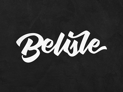 Belisle Script blackandwhite bold brand branding cursive curved customtype flow graphicdesign identity logo logodesign logodesigner logomark logotype mark script strong texture typography