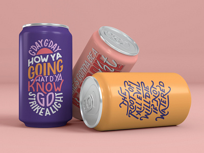 Customized lettering cans branding design graphic design handlettering illustration lettering typography