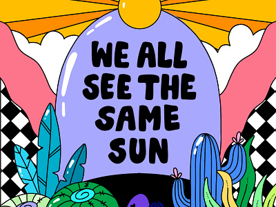 All the Same Sun branding design editorial graphic design handlettering illustration lettering vector