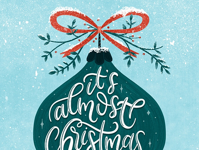 Christmas Postcard Design branding christmas design editorial graphic design handlettering illustration lettering vector