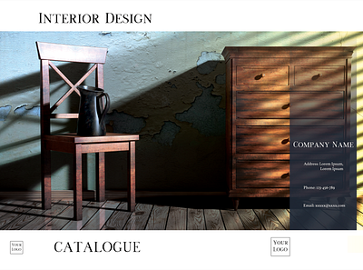Interior Design - Front and Back Cover design psd design