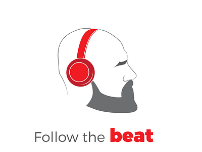 Follow the Beat beat design illustration music vector