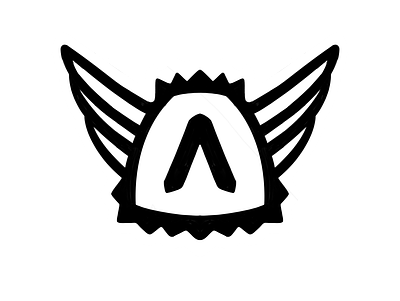 Avrow - open source project logo avro design logo monochrome wings