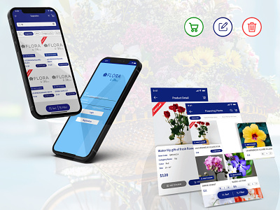 Florist App app development branding ecommerce ecommerce app graphic design mobile app ui