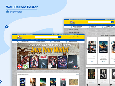 Wall Decor Website branding ecommerce ecommerce website ecommerce website design ecommerce website development graphic design logo ui