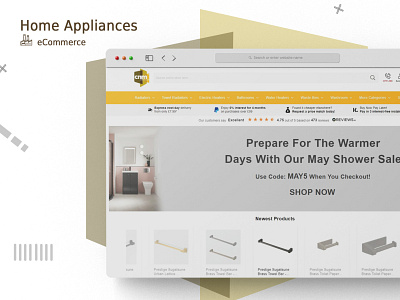 Home Appliances Website branding ecommerce ecommerce web design ecommerce website graphic design logo ui