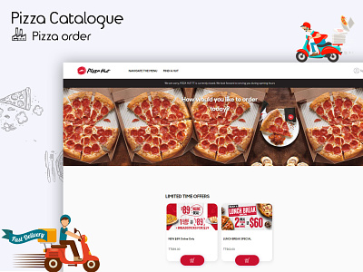 Pizza Order Website branding graphic design logo ui web design web development website