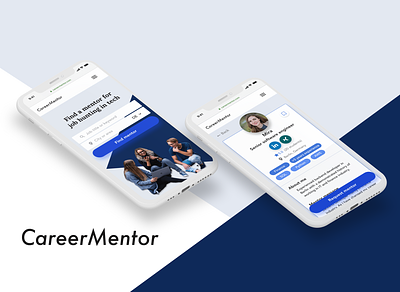Mentoring app app branding design figma mentoring ui ux web