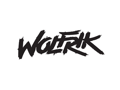 Wolfrik design edmonton logo metal vector wolfrik