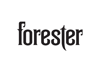 Forester band brand design edmonton forester logo rock yeg