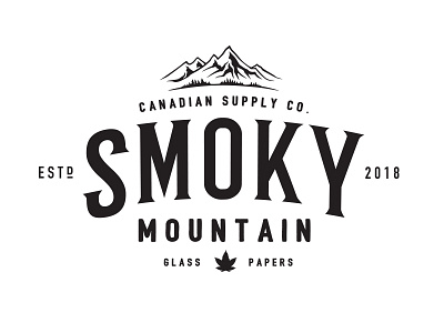 Smoky Mountain brand design illustration logo smoky mountain supply co