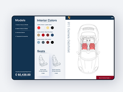 Porsche Car Configurator product design redesign solutions ui ux