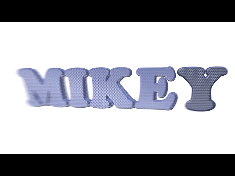 Jiggly Text GIF 3d after effects element 3d jiggly text testing