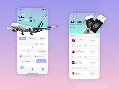 Flights/tickets app