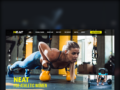 HOMEPAGE MOKUP FITNESS ui ui design ui web uiux ux web design