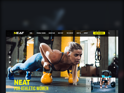 HOMEPAGE MOKUP FITNESS