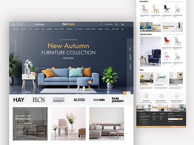 Full UI for interior ecommerce site design ecommerce homepage ui ui design ui web ui web design ui website uiux ux web website