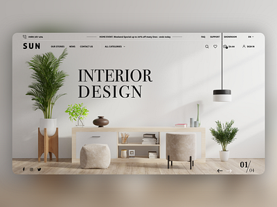 Furniture Website ecommerce homepage ui ui web ui web design ui website ux web website website design