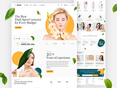 UI BEAUTY SHOP - HOMEPAGE ui ui design ui web ui web design ui website ux web web design website website design