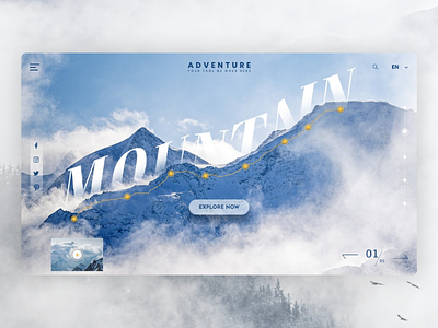 Mountain app branding design desktop ecommerce homepage mountain ui ui web ux ux design web design website website design