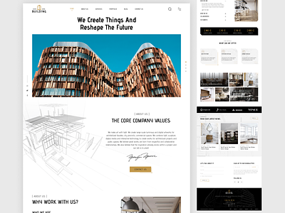 Architecture - Homepage design graphic design homepage illustration logo ui ui web ux web website website design