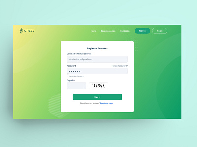 Login Page green login login page uidesign uxdesign uxui webdesign