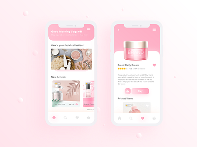 Skin care cosmetics shop app