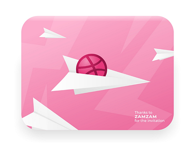 Hello Dribbble, do you want to fly? :) button card debut first flat greeting hello dribbble illustration invitation paper plane play shot storm ui