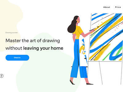 Drawin school landing page design landingpage logo ui ux web webdesign