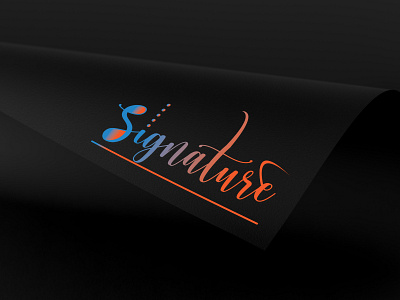 Signature Logo brand logo business logo design design logo artist flat logo graphic designer logo design logo designs logodesign signature logo simple logo