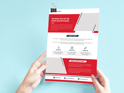 Corporate Flyer Design A4 Size Template a4 a4 brochure brand design brand identity corporate corporate flyer flat flyer design flyer designs flyer template flyer templates flyers formal letter minimal modern modern flyer one pager template