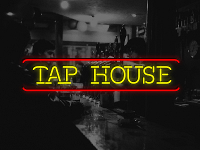 Tap House Typeface bar neon pub sign tap house typeface