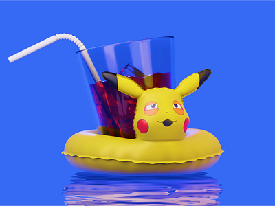 INFLATABLE RING 3d 3d artist 3d modeling alcohol animation blender blenderart blendercommunityindia characterdesign chill creative digitalart graphic design illustration inflatable ring nft render stoner summer swimming pool