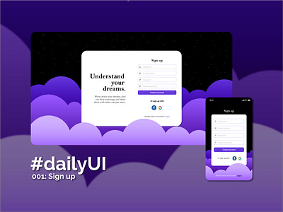 Daily UI #001 - Sign up