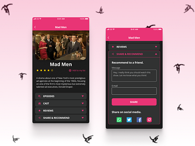 Daily UI #010 - Social Share 010 app daily daily ui daily ui challenge dailyui dailyuichallenge design figma mad men share social share social share button tv tv series tv show ui