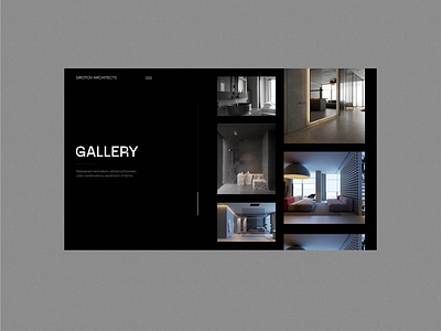 © ARCHITECTURAL STUDIO WEBSITE architecture design interactions interior minimal motion principle style trend typography web website