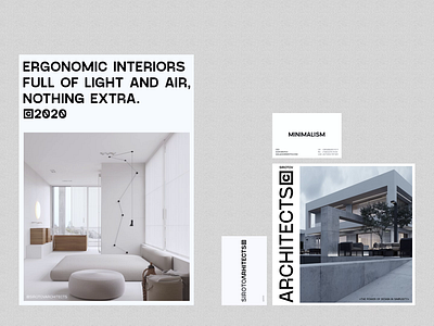 BRANDBOOK ELEMENTS / SIROTOV ARCHITECTS branding design graphic design illustration minimal principle style typography web website