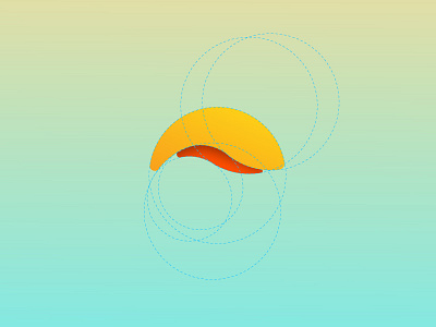 Mid Sun guidelines illustration sun vector