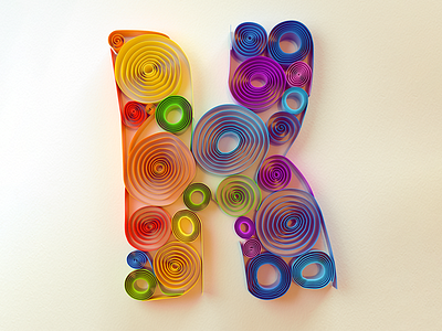 36 Days of Type K 36daysoftype k 3d type