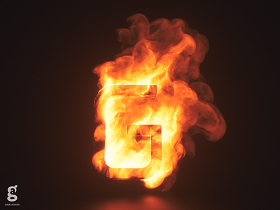 Fire G - R&D 36daysoftype 3d c4d cgi costa rica daily render design fire mrs. constancy smoke soy tico type