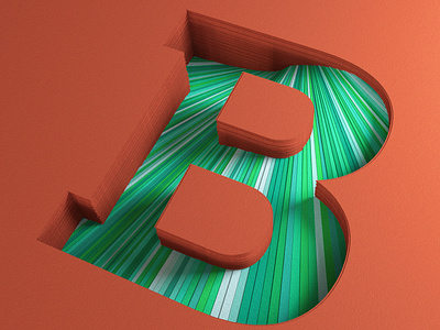 Paper B 36daysoftype 3d c4d cgi costa rica daily daily render everyday mrs. constancy soy tico